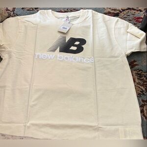 New Balance  Light Yellow Tee NWT L